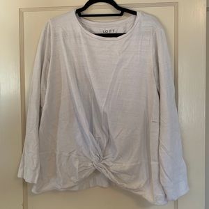 LOFT Plus Twist Hem Sweatshirt